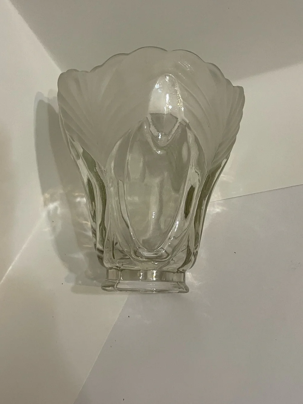 Vintage Style Glass Chandelier - Amber Glass Shades, 4-Light